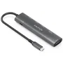 Aisens USB-C Dock 7 en 1 con HDMI 4K, USB 3.0, USB 2.0 y PD 100W - Gris